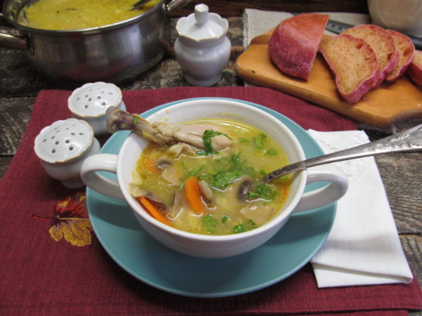 amerikanskij sup s risom i gribami 603a2577768b0 - Американский суп с рисом и грибами