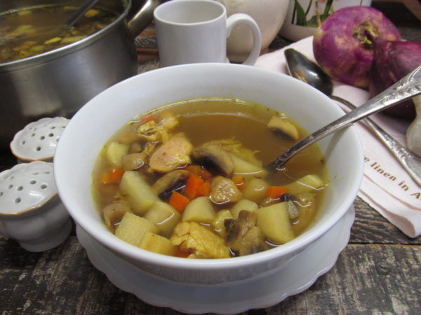 fasolevyj sup s repoj i gribami 603a241bc9a6f - Фасолевый суп с репой и грибами