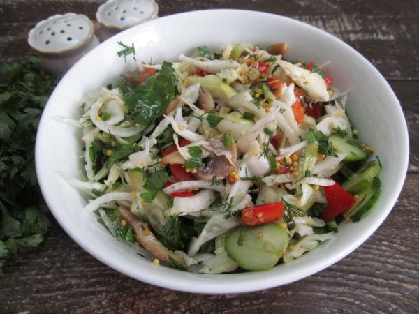 kapustnyj salat s zharenymi shampinonami 603a1fb227bb0 - Капустный салат с жареными шампиньонами