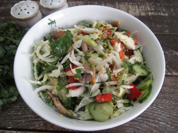 kapustnyj salat s zharenymi shampinonami 603a1fb29e330 - Капустный салат с жареными шампиньонами
