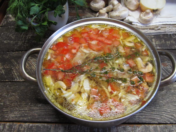 ovoshhnoj sup s fasolju gribami pshenom i chernoslivom 603a255f6312a - Овощной суп с фасолью грибами пшеном и черносливом